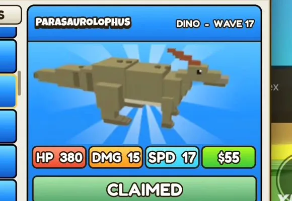 Parasaurolophus in Build a Dino Defense 🦖