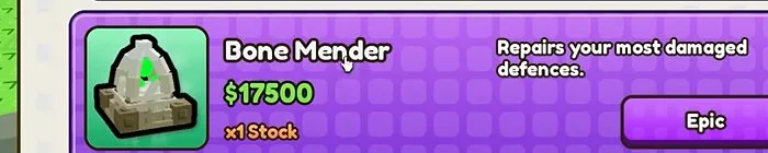 Bone Mender in Build a Dino Defense 🦖