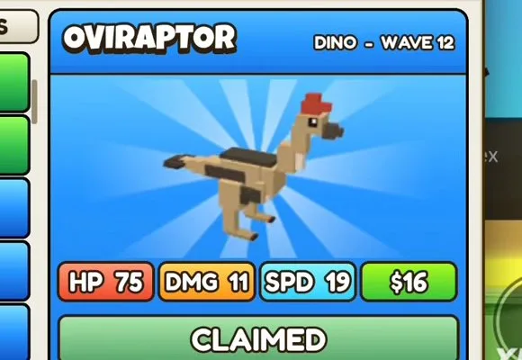 Oviraptor in Build a Dino Defense 🦖
